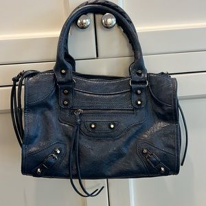 Navy neo classic handbag/ crossbody bag